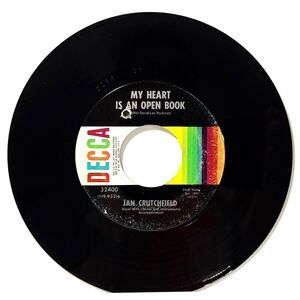 Jan Crutchfield My Heart Is An Open Book / She Goes Walking 45 RPM Decca VG Pop